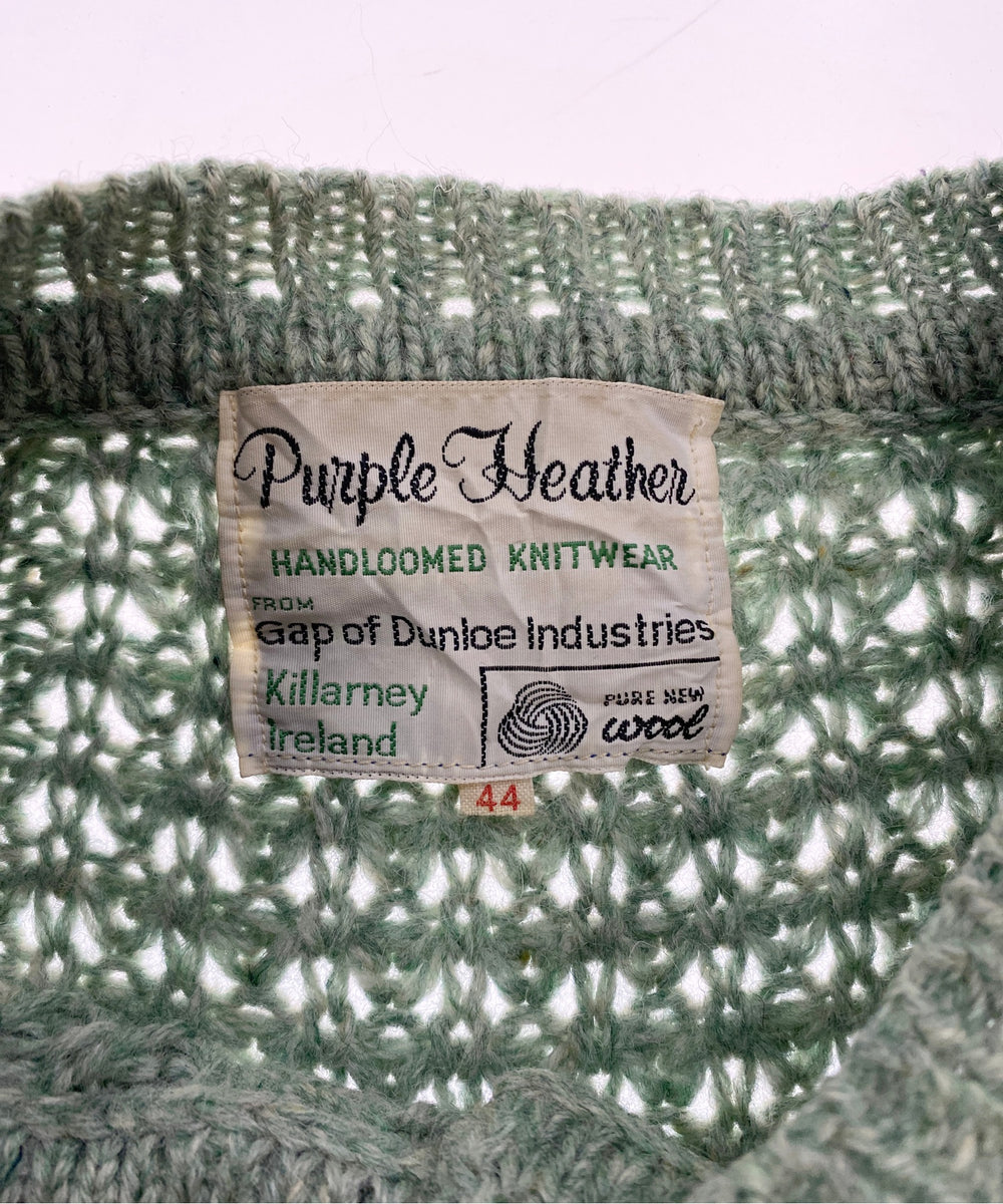 Purple Heatherフィッシャーマンニット