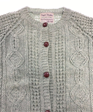 Purple Heatherフィッシャーマンニット