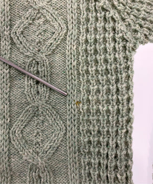 Purple Heatherフィッシャーマンニット