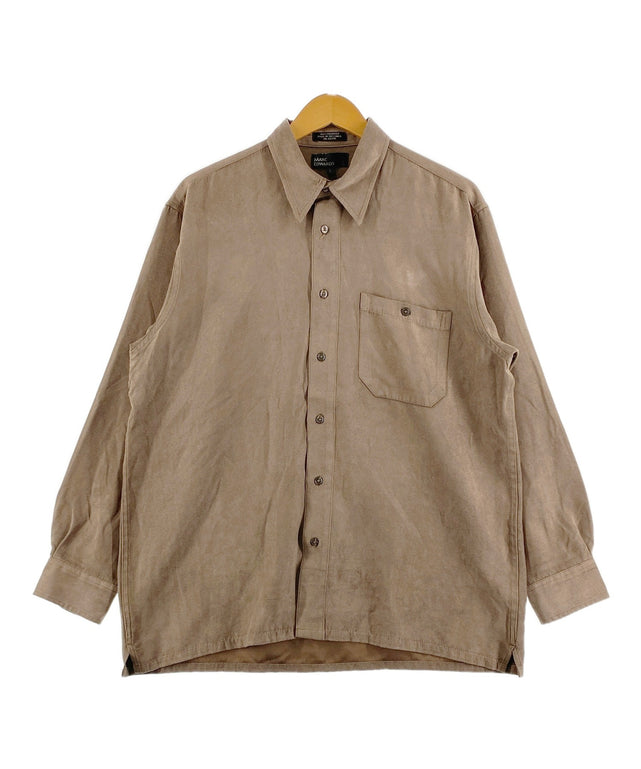 MARC EDWARDSフェイクスウェードシャツ