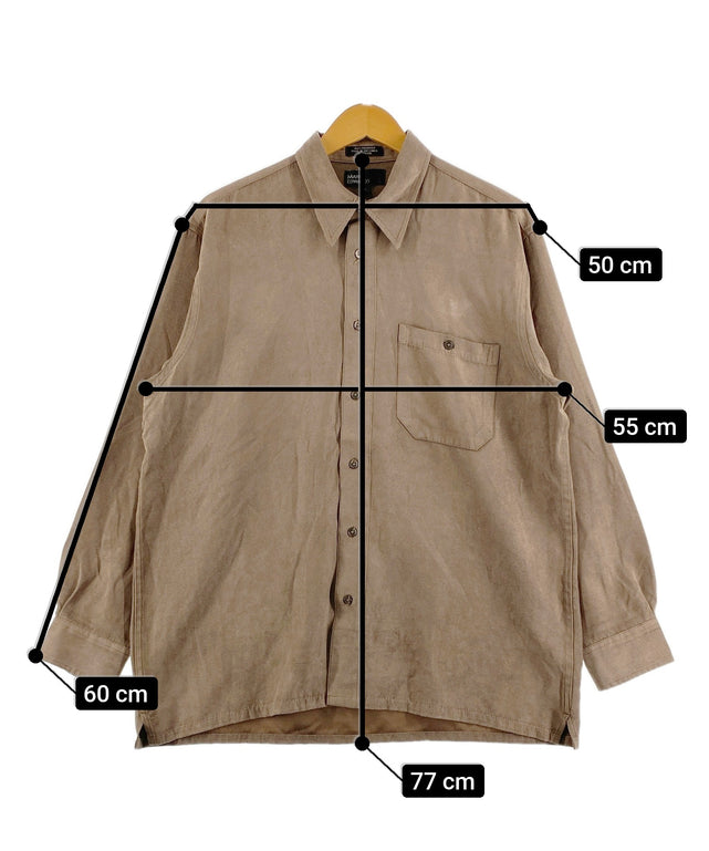 MARC EDWARDSフェイクスウェードシャツ