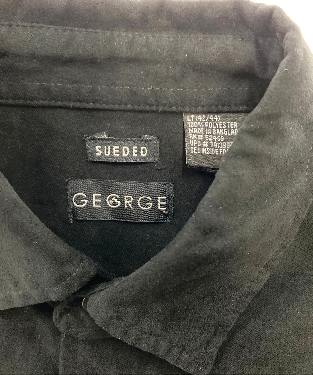 GEORGEフェイクスウェードシャツ