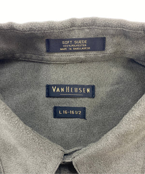 VAN HEUSENフェイクスウェードシャツ
