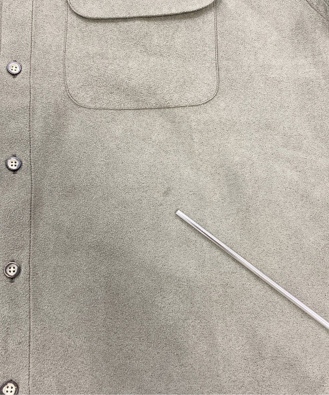 VAN HEUSENフェイクスウェードシャツ