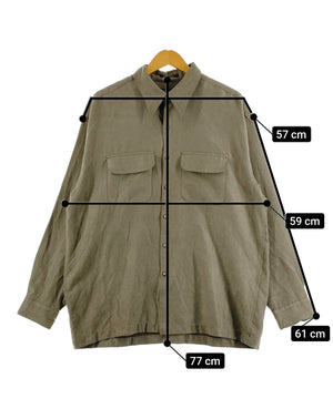 VAN HEUSENフェイクスウェードシャツ