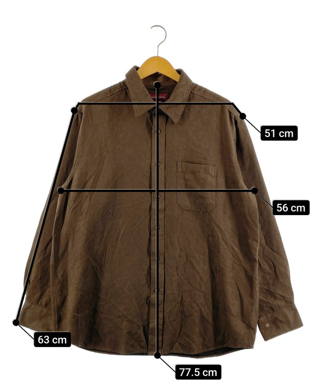 （値下げ中）ブラウン スエード シャツ　送料込み ジャーナルスタンダード JOURNAL STANDARD 《WEB限定予約