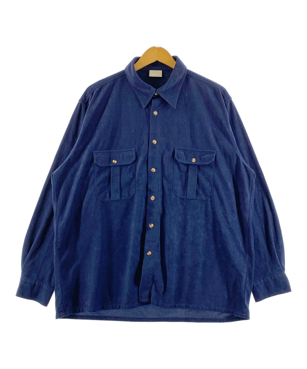 フェイクスウェードシャツ