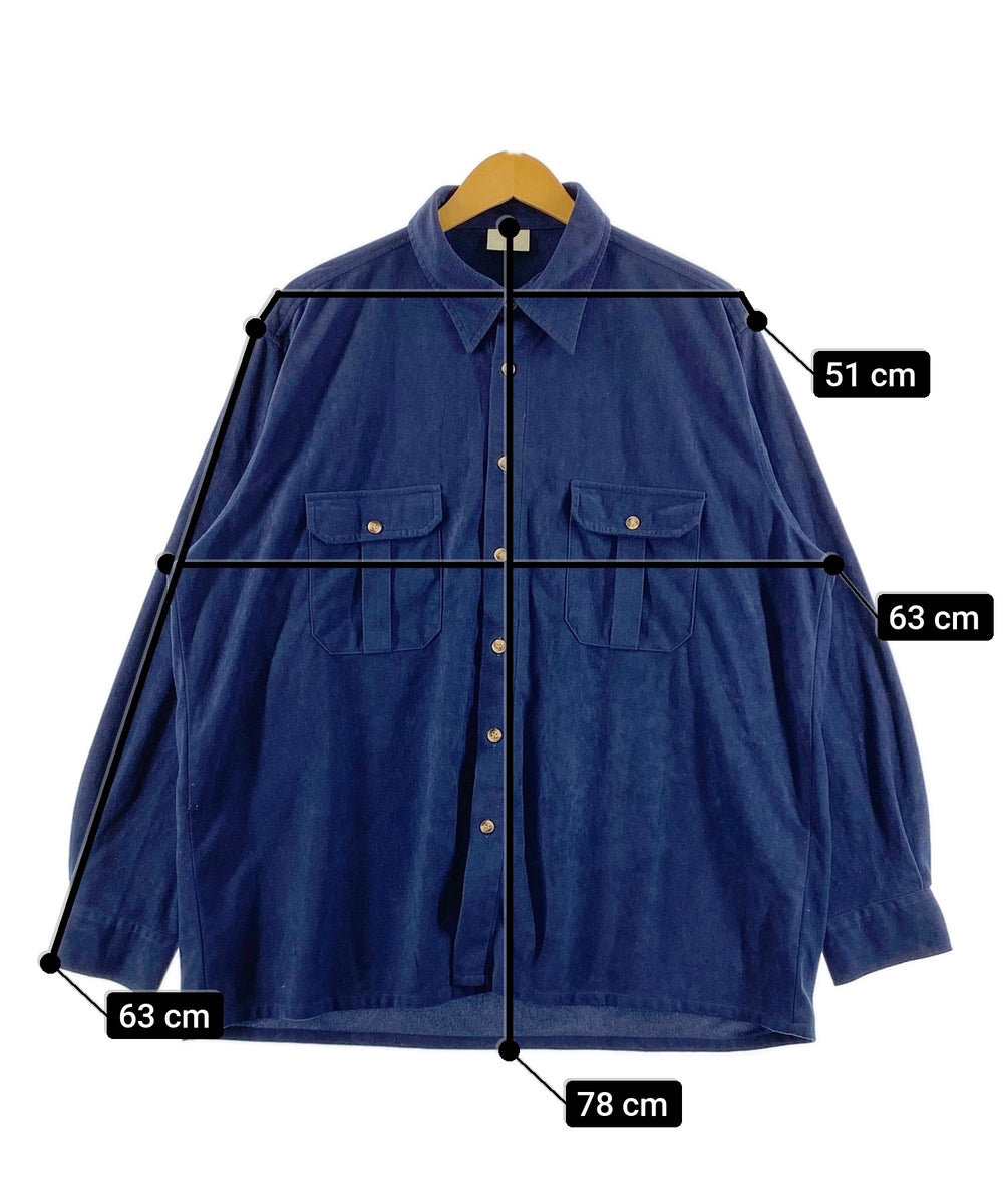 フェイクスウェードシャツ