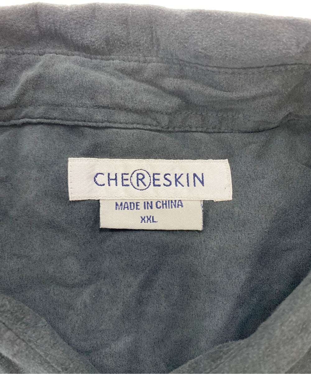 CHERESKINフェイクスウェードシャツ