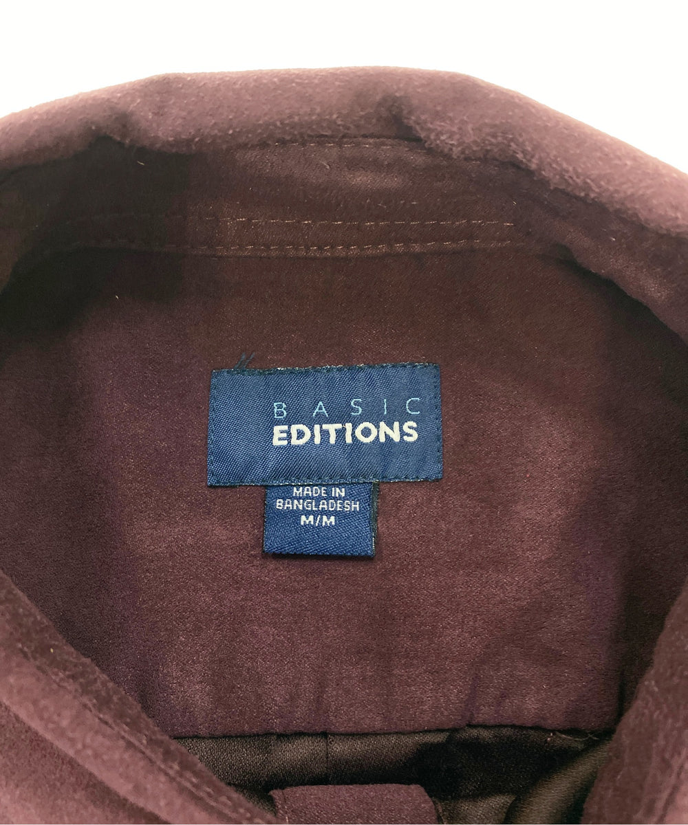 BASIC EDITIONSフェイクスウェードシャツ