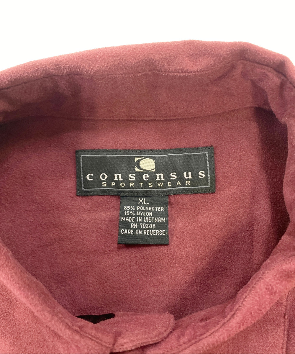 CONSENSUSフェイクスウェードシャツ