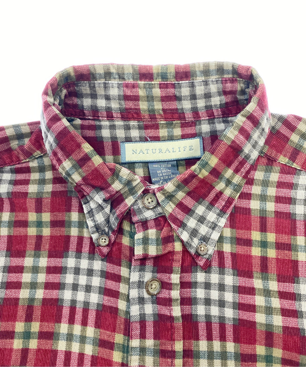 NATURALIFEコーデュロイシャツ