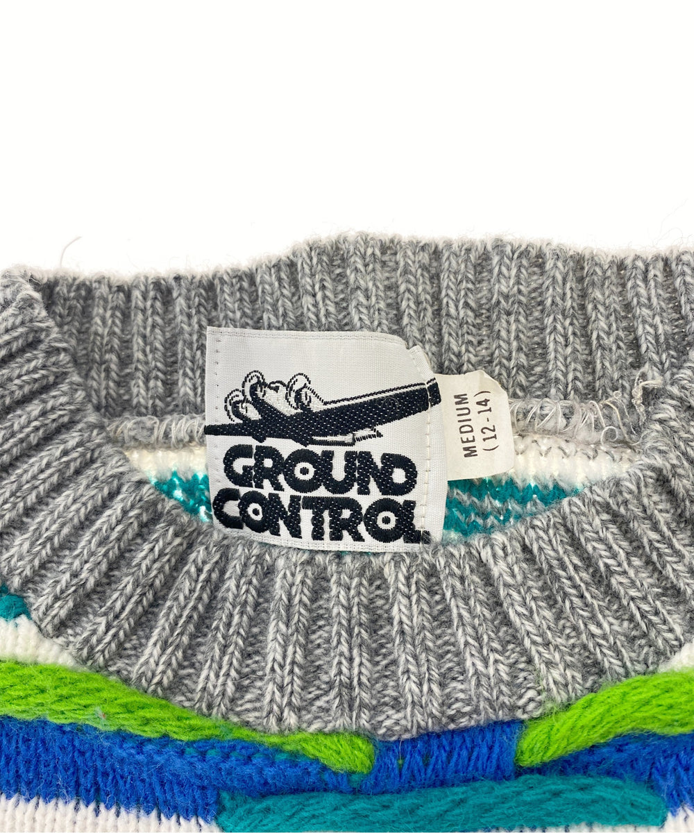 GROUND CONTROL総柄ニット