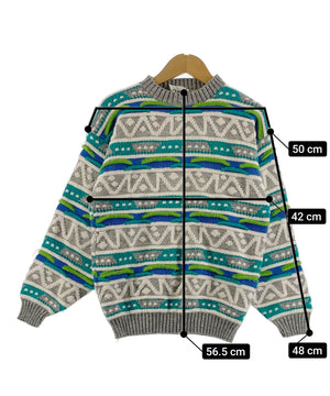 GROUND CONTROL総柄ニット