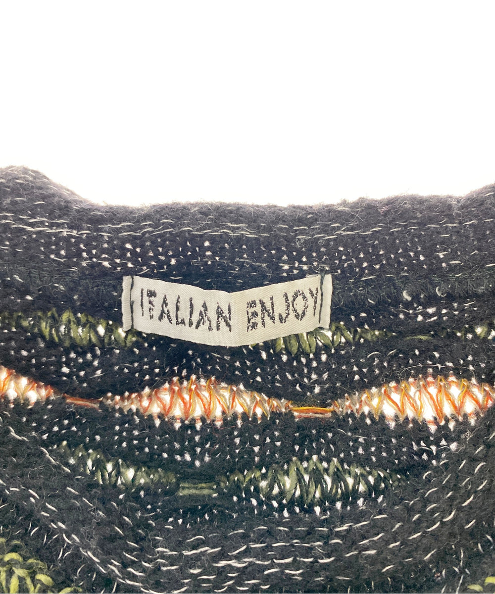 ITALIAN ENJOY総柄ニット