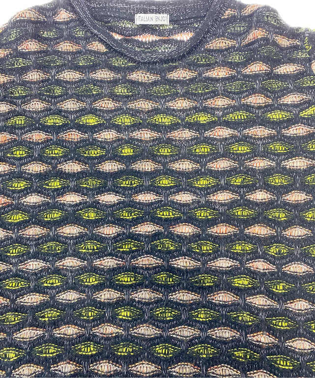 ITALIAN ENJOY総柄ニット