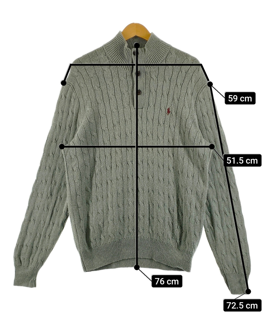 Ralph LaurenブランドハーフZIPニット