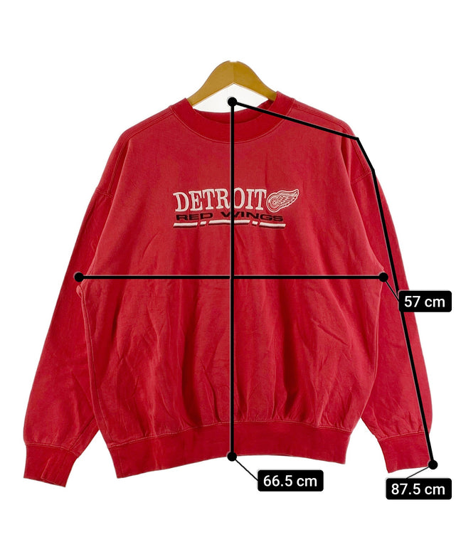 DETROIT RED WINGSチームロゴスウェット