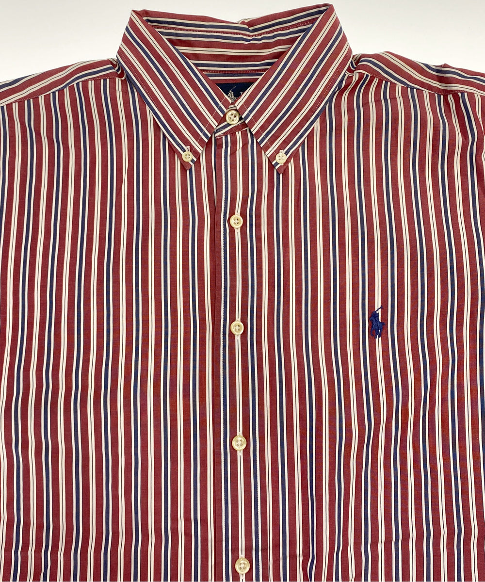 Ralph Laurenストライプブランドシャツ