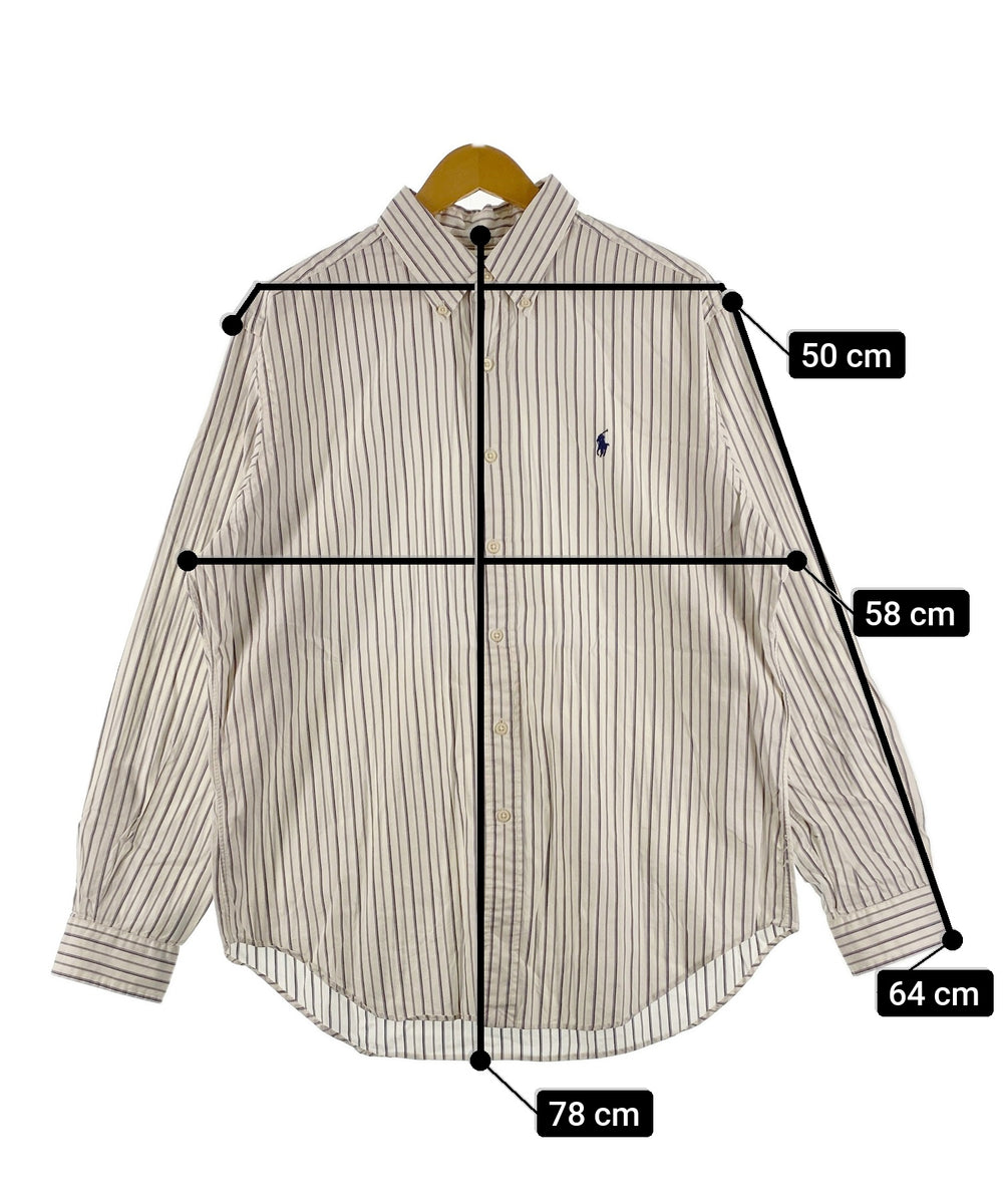 Ralph Laurenストライプブランドシャツ