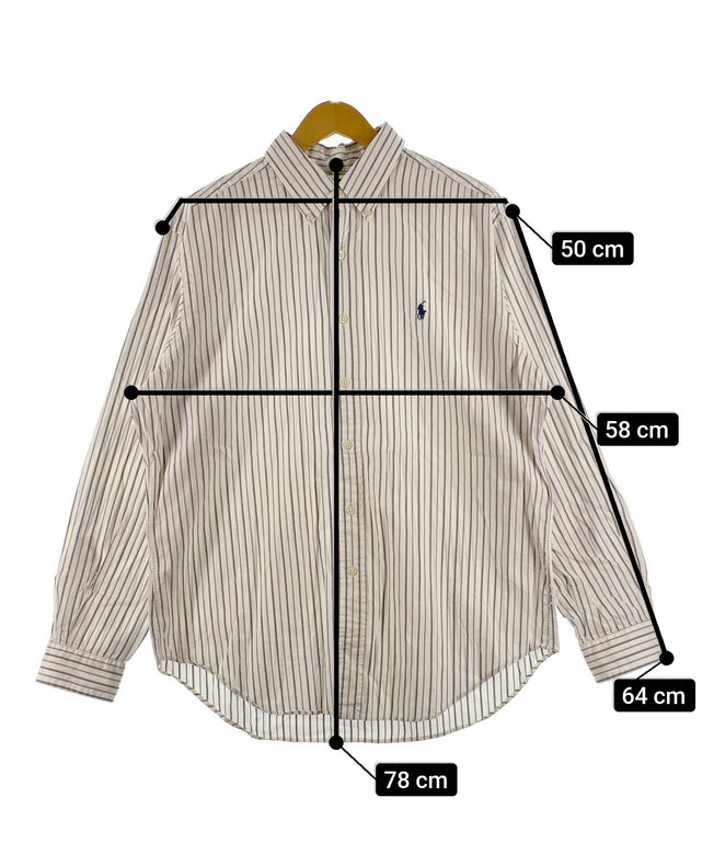 Ralph Laurenストライプブランドシャツ