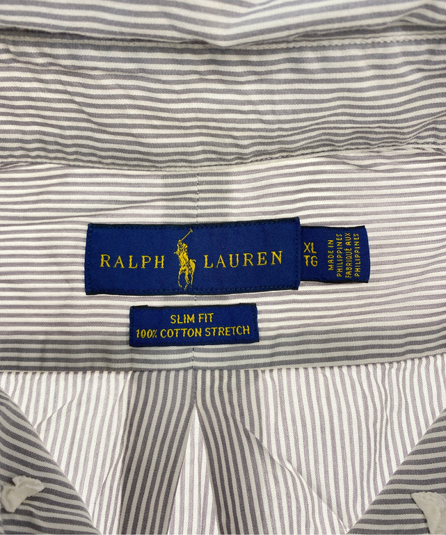 Ralph Laurenストライプブランドシャツ