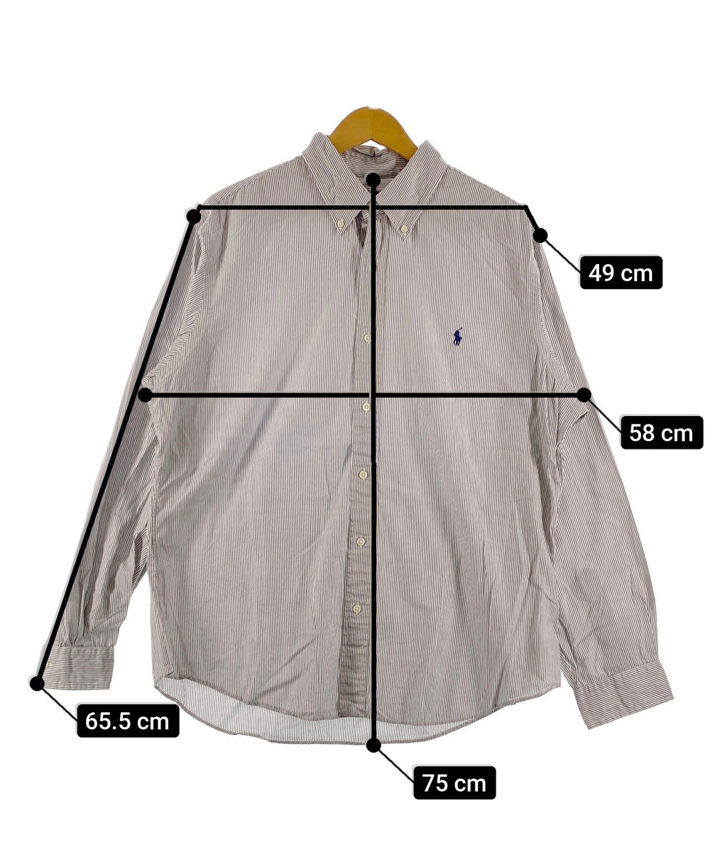 Ralph Laurenストライプブランドシャツ