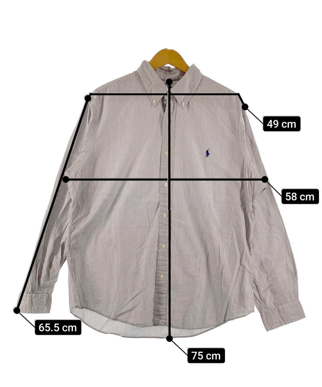 Ralph Laurenストライプブランドシャツ