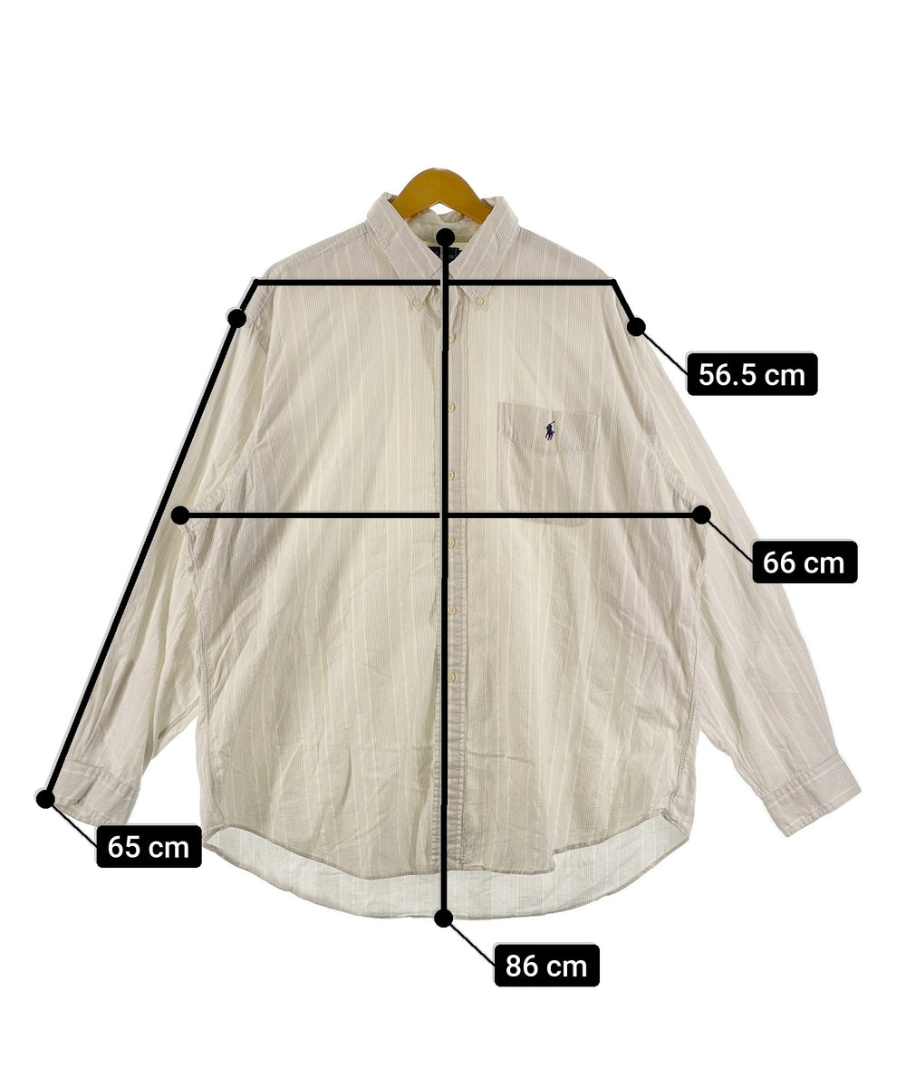Ralph Laurenストライプブランドシャツ