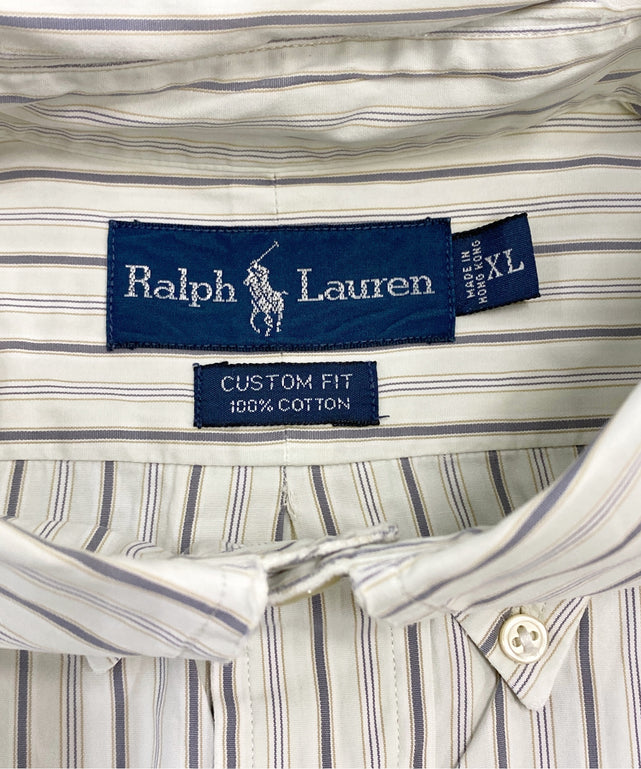 Ralph Laurenストライプブランドシャツ