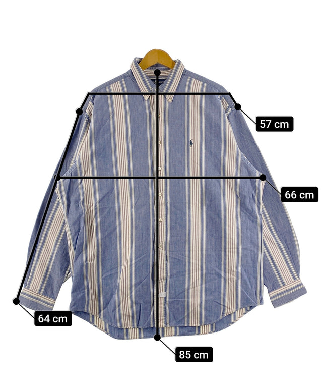 Ralph Laurenストライプブランドシャツ
