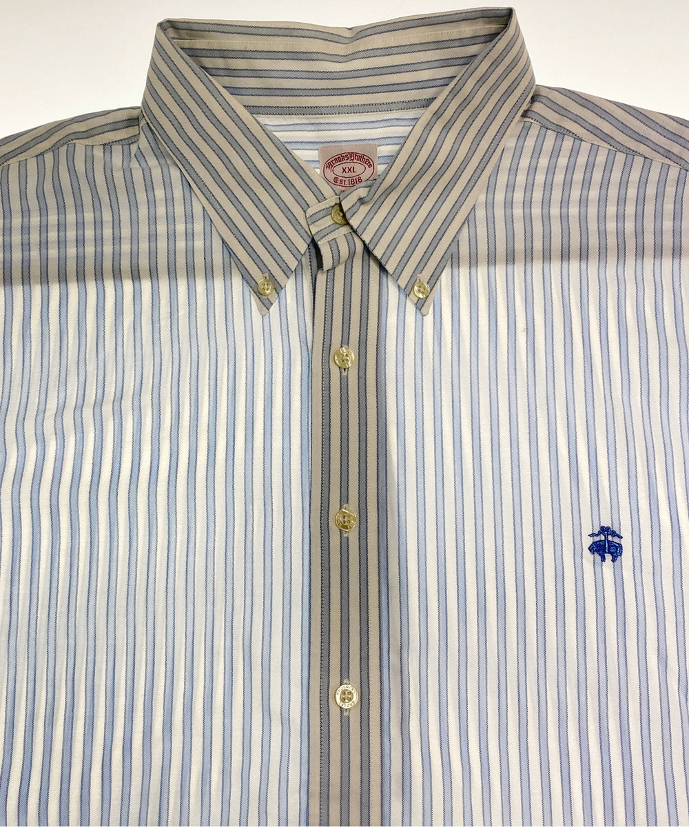 Brooks Brothersストライプブランドシャツ