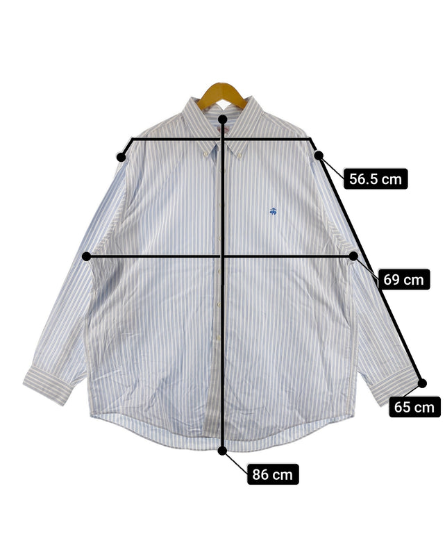 Brooks Brothersストライプブランドシャツ