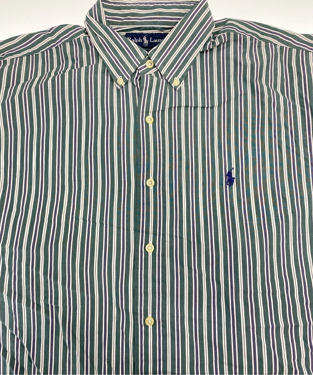 Ralph Laurenストライプブランドシャツ
