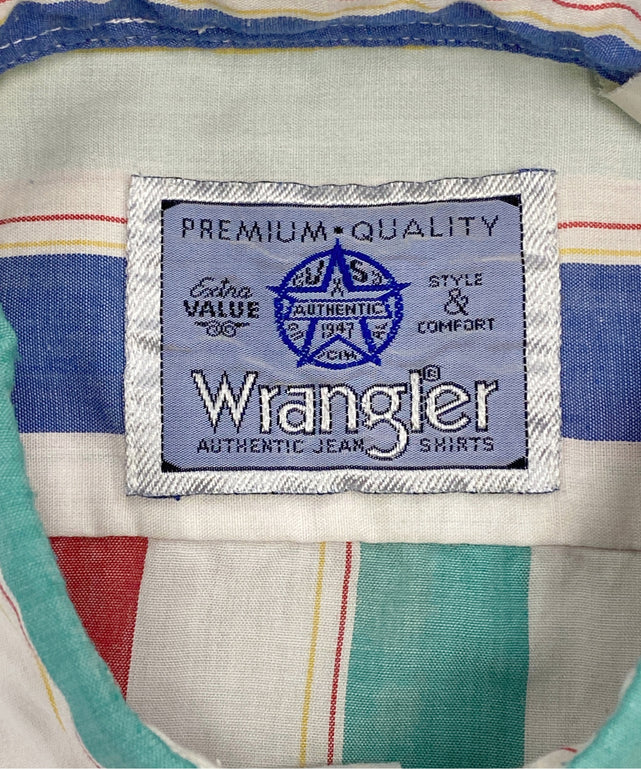Wrangler 半袖ストライプシャツ