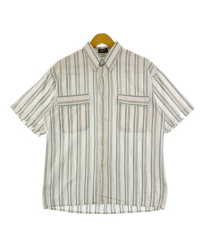 半袖ストライプシャツ