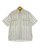 半袖ストライプシャツ
