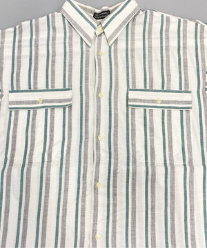 半袖ストライプシャツ