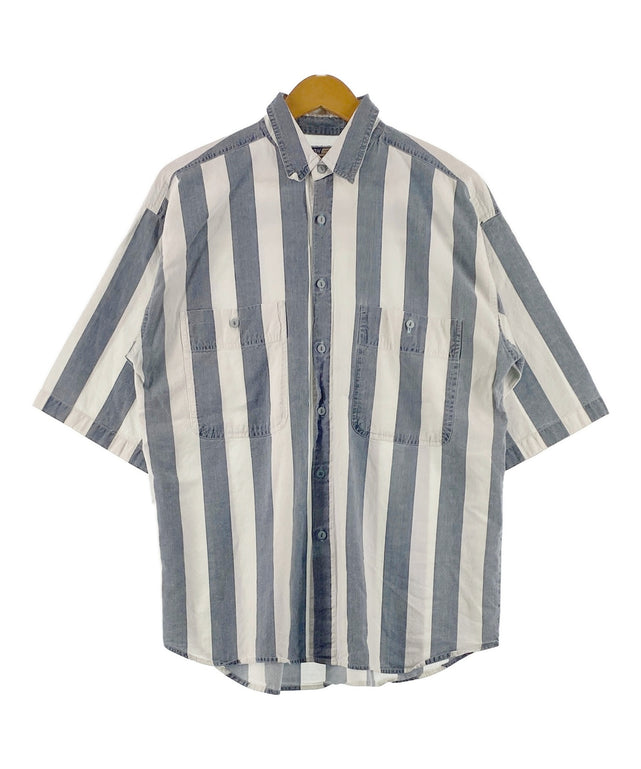 SHAH SAFARI 半袖ストライプシャツ