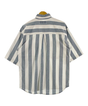 SHAH SAFARI 半袖ストライプシャツ