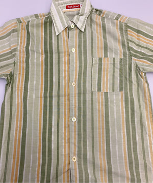 Peak brand 半袖ストライプシャツ