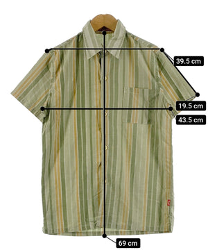 Peak brand 半袖ストライプシャツ