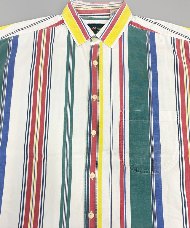 MONTANA BLUE 半袖ストライプシャツ