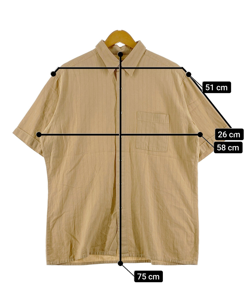 Henry Morell 半袖ストライプシャツ