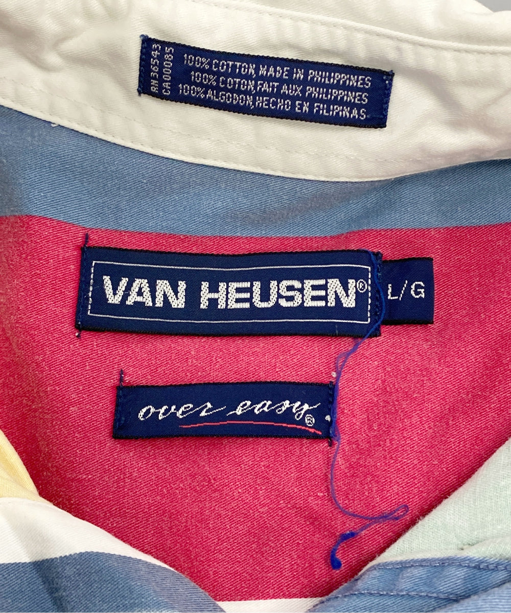 VAN HAUSEN 半袖ストライプシャツ
