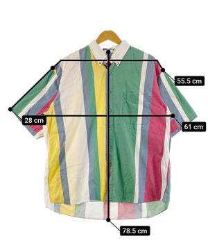 VAN HAUSEN 半袖ストライプシャツ