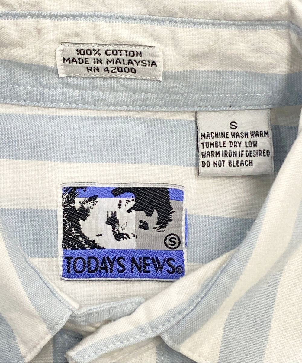 TODAY NEWS 半袖ストライプシャツ