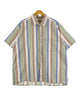 半袖ストライプシャツ