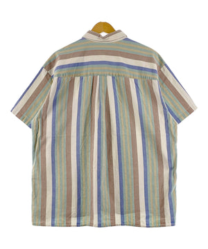 半袖ストライプシャツ