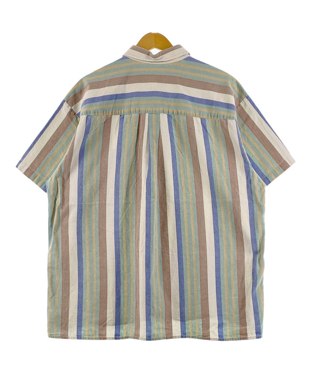 半袖ストライプシャツ